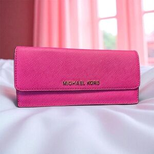 Michael Kors Vibrant Pink Wallet
